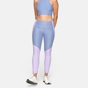 Outdoor Voices‎ TechSweat Two-Tone Leggings Activewear Lavender Blue Size S